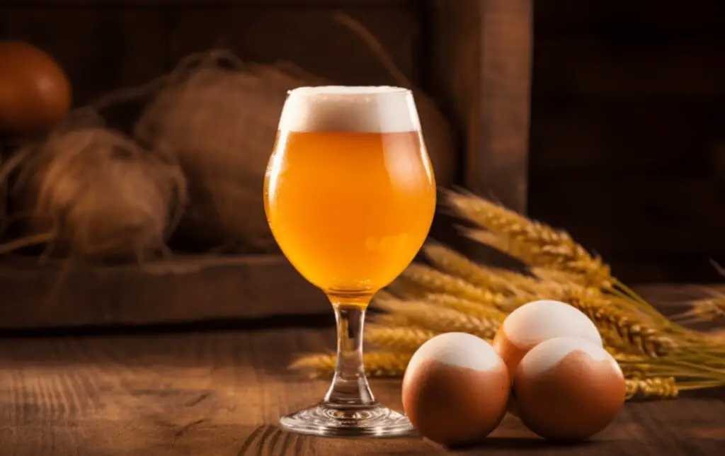 why do people add eggs to beer

